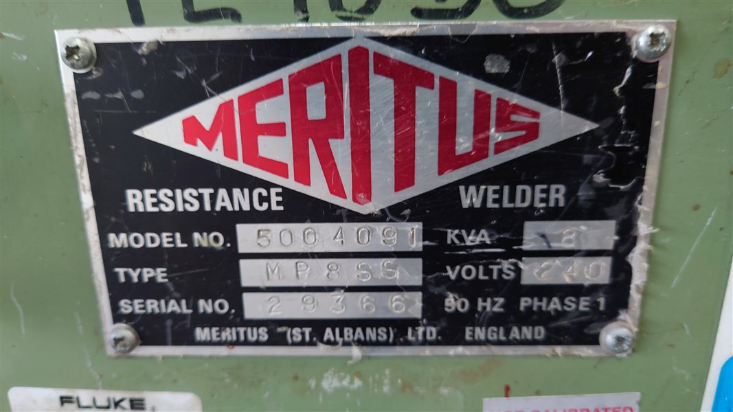 Meritus single sided resistance poke welder 8kva from £900 GBP